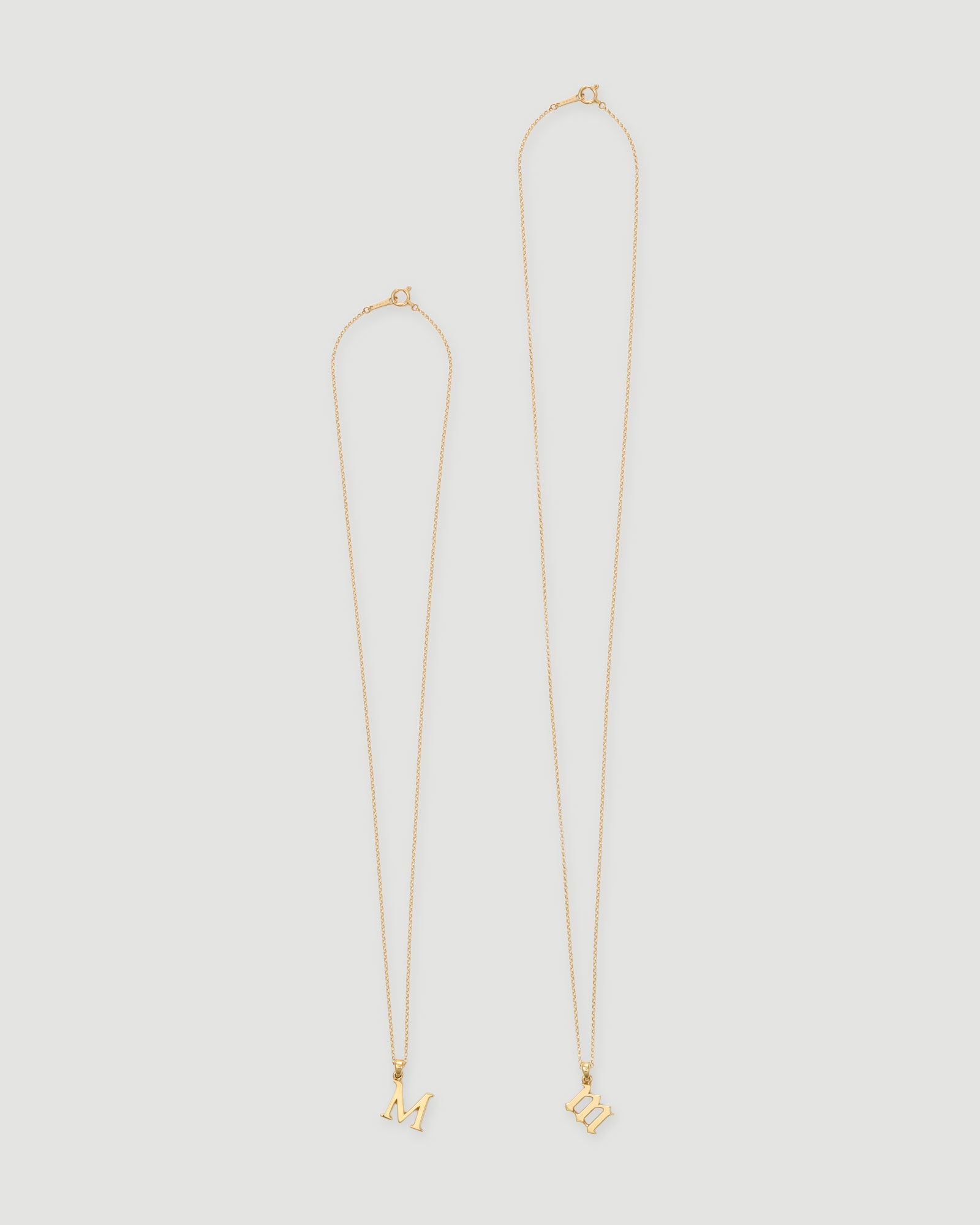 【受注品】initial necklace 01 gold