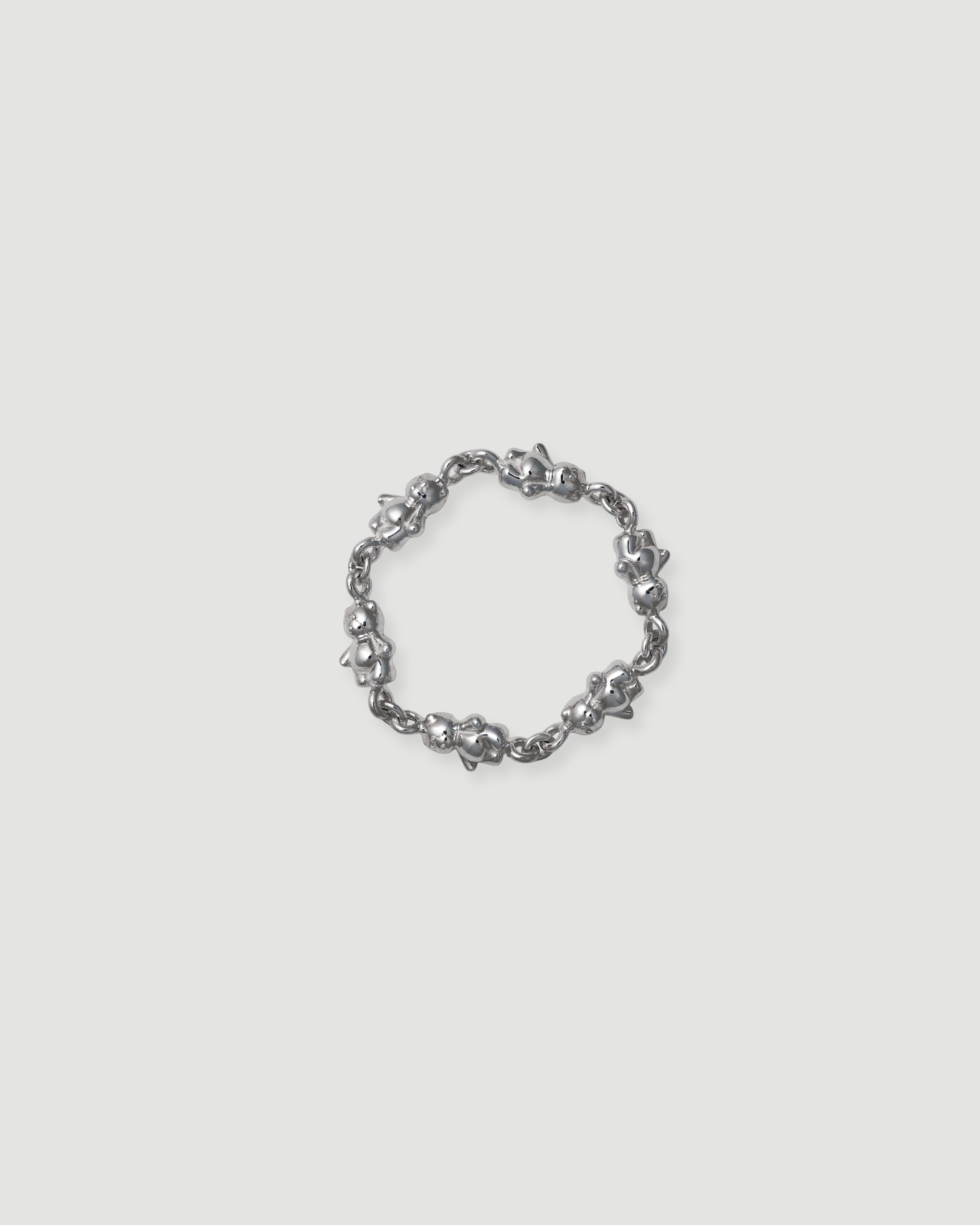 【受注品】bear chain ring pt900
