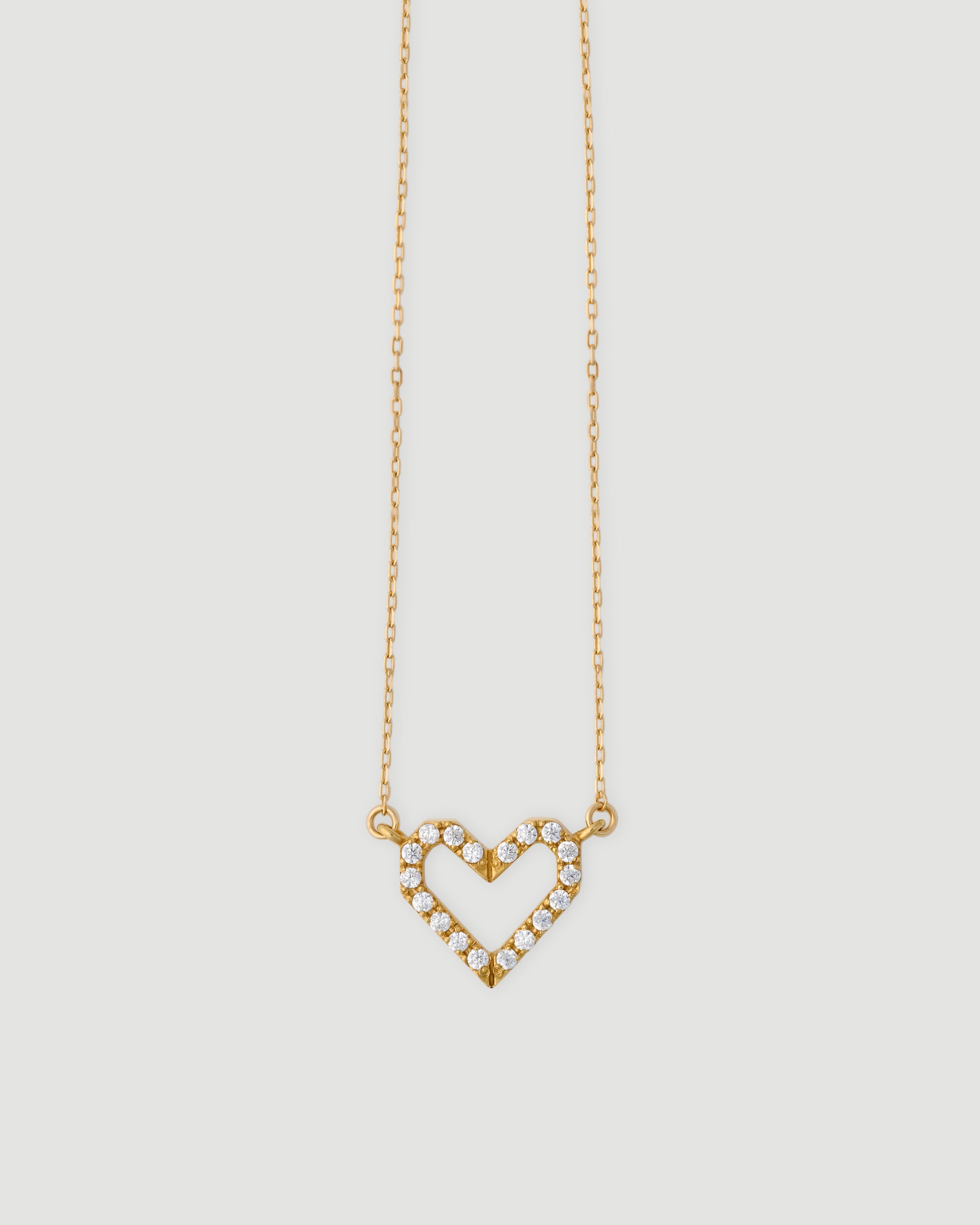 ORIGAMI heart dia necklace 01