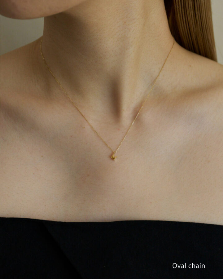 initial necklace 02 K18