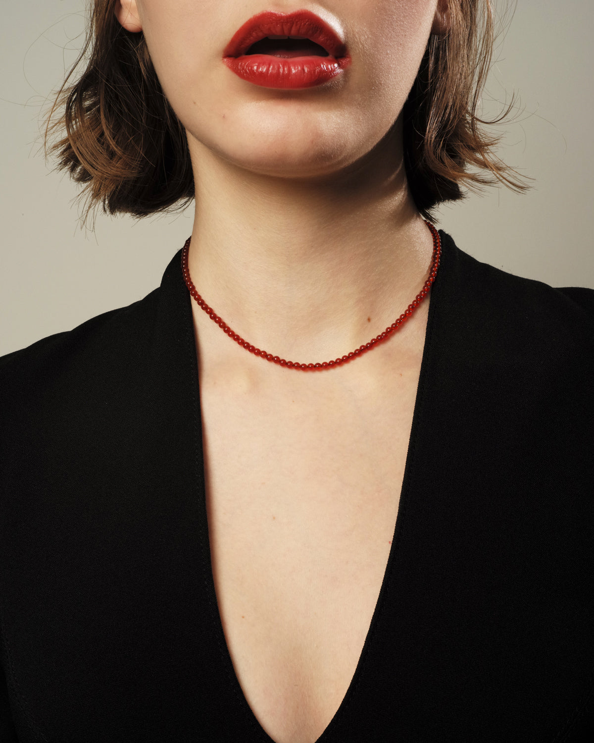 amulet carnelian necklace