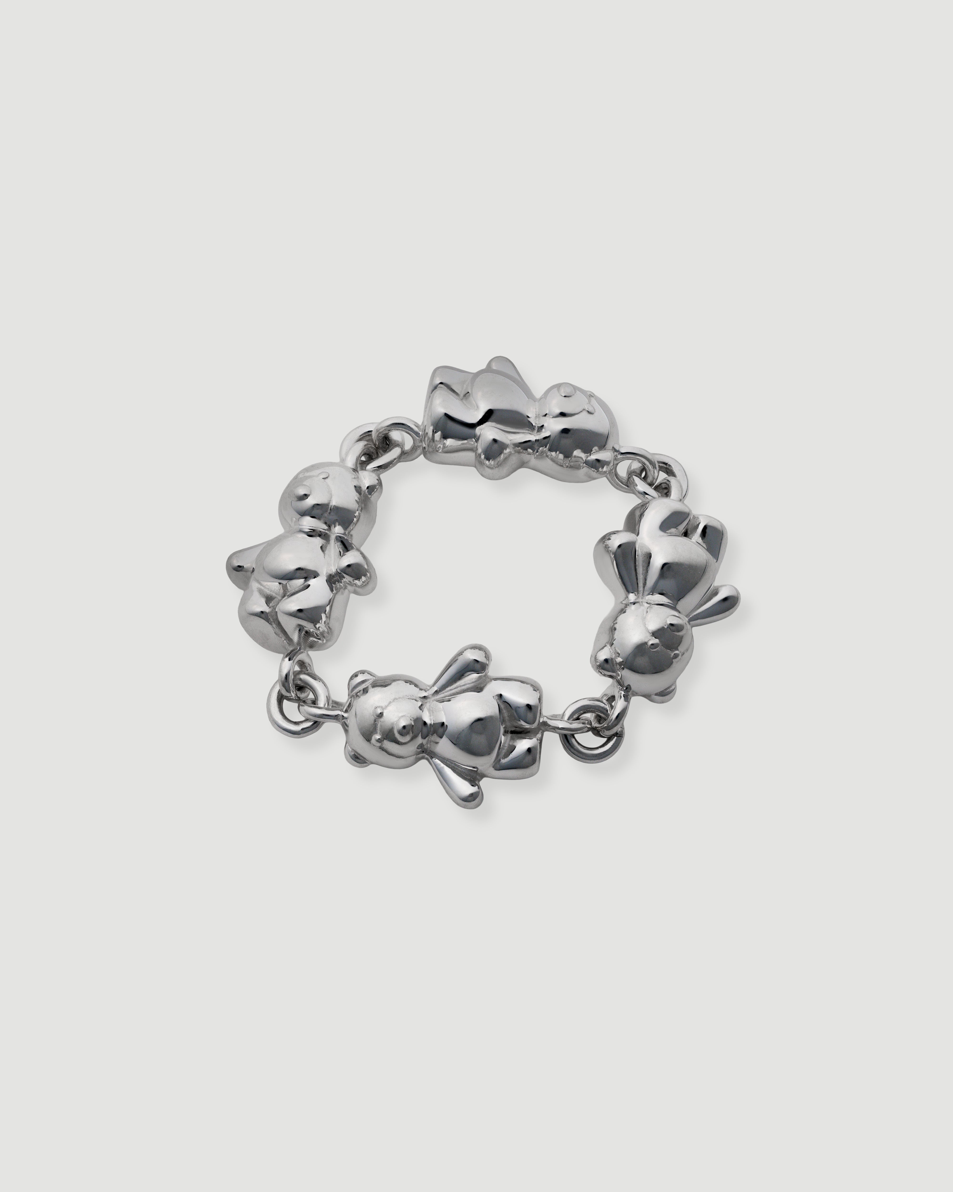 [Made to order] bear chain ring