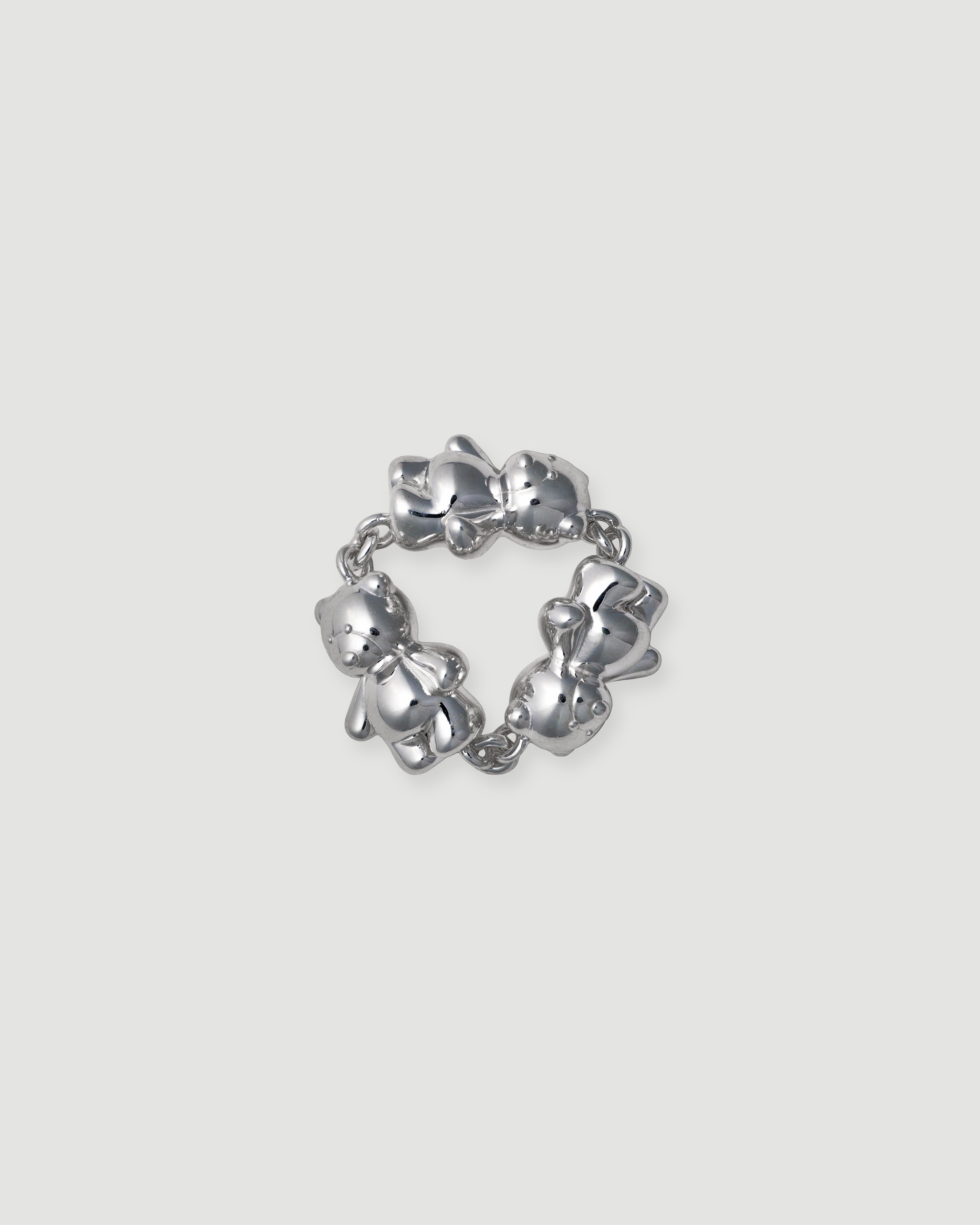 [Made to order] bear chain ring