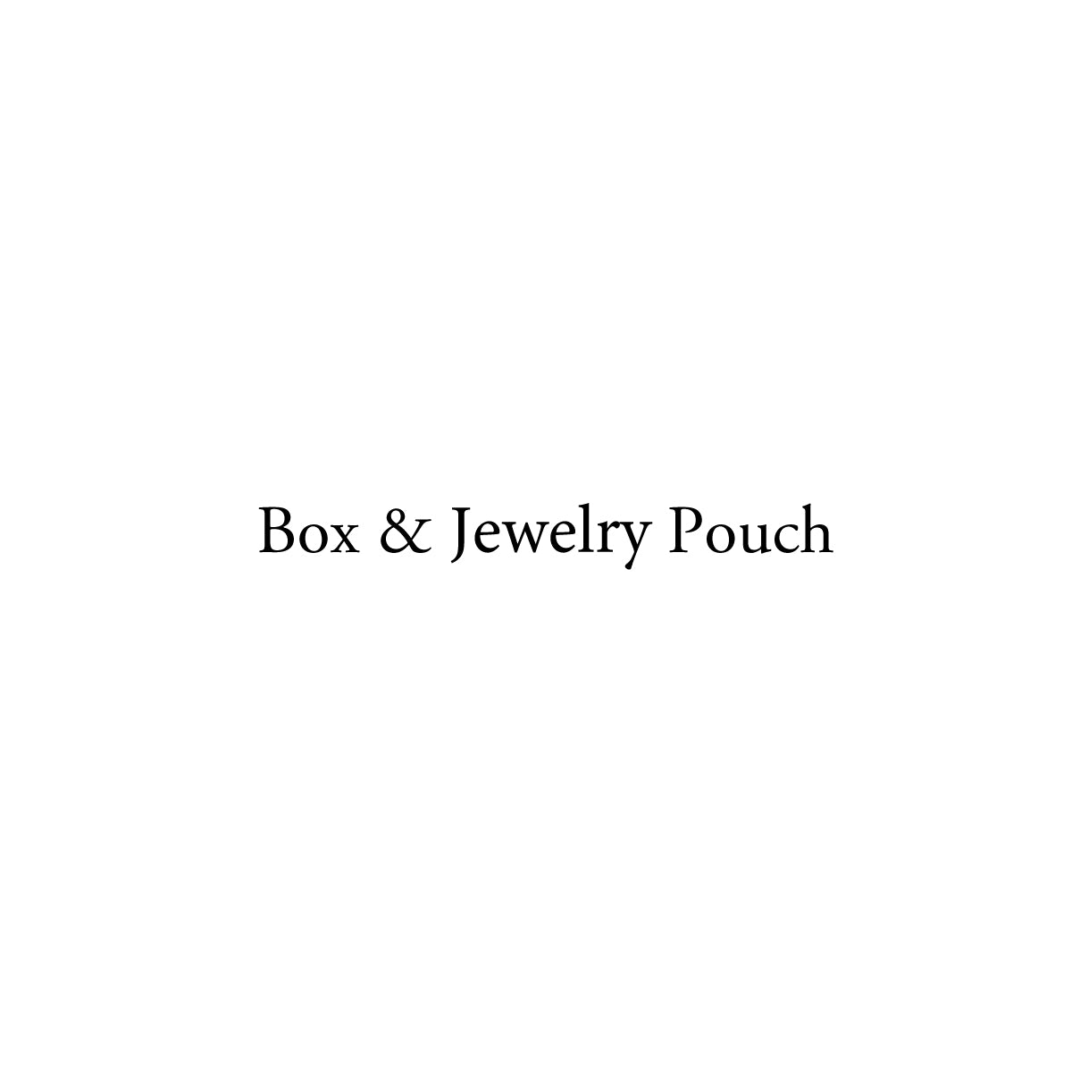 BOX &amp; Pouch