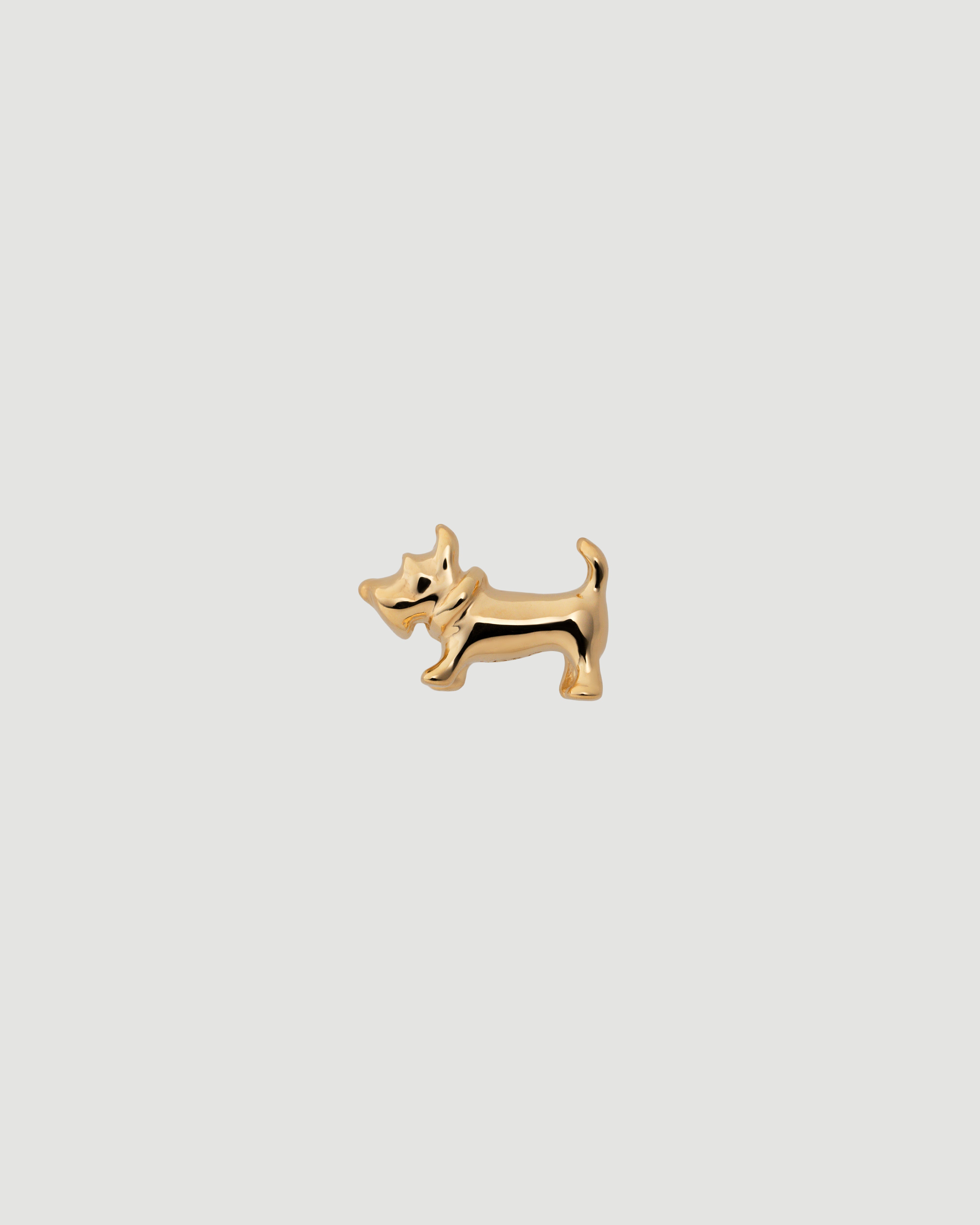 [Made to order] Schnauzer pierce gold