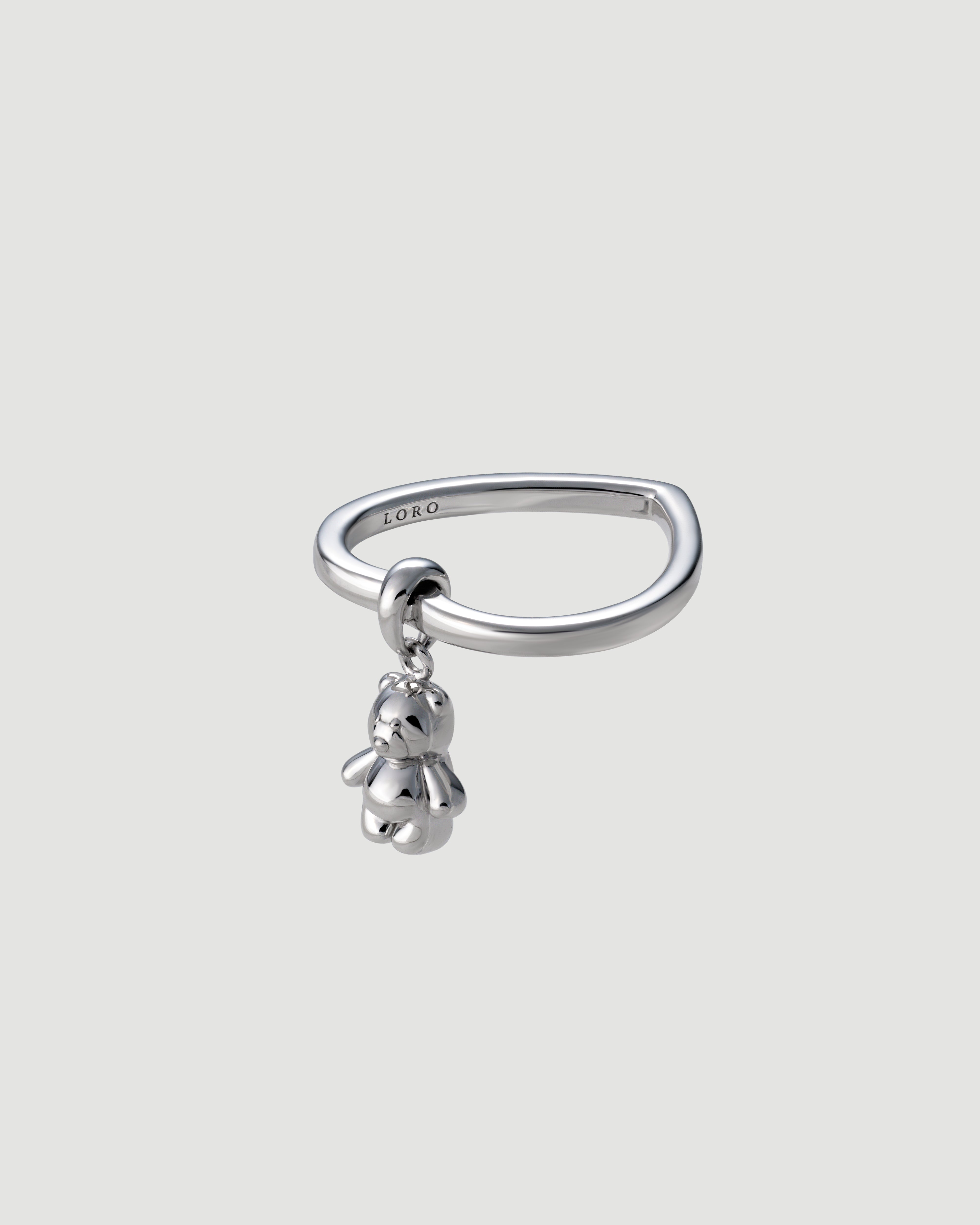 bear chain ring pt900