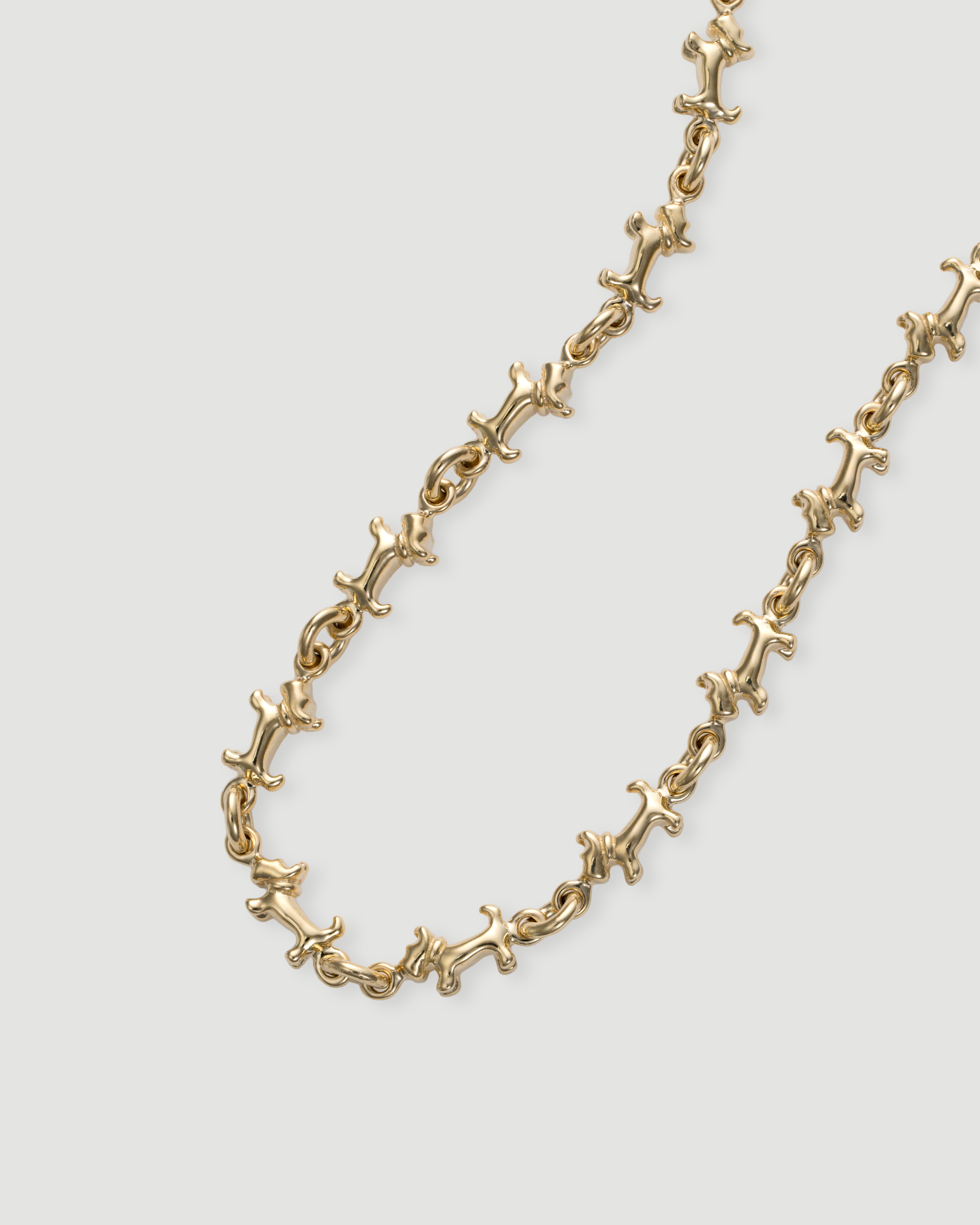 schnauzer chain bracelet 01 K18