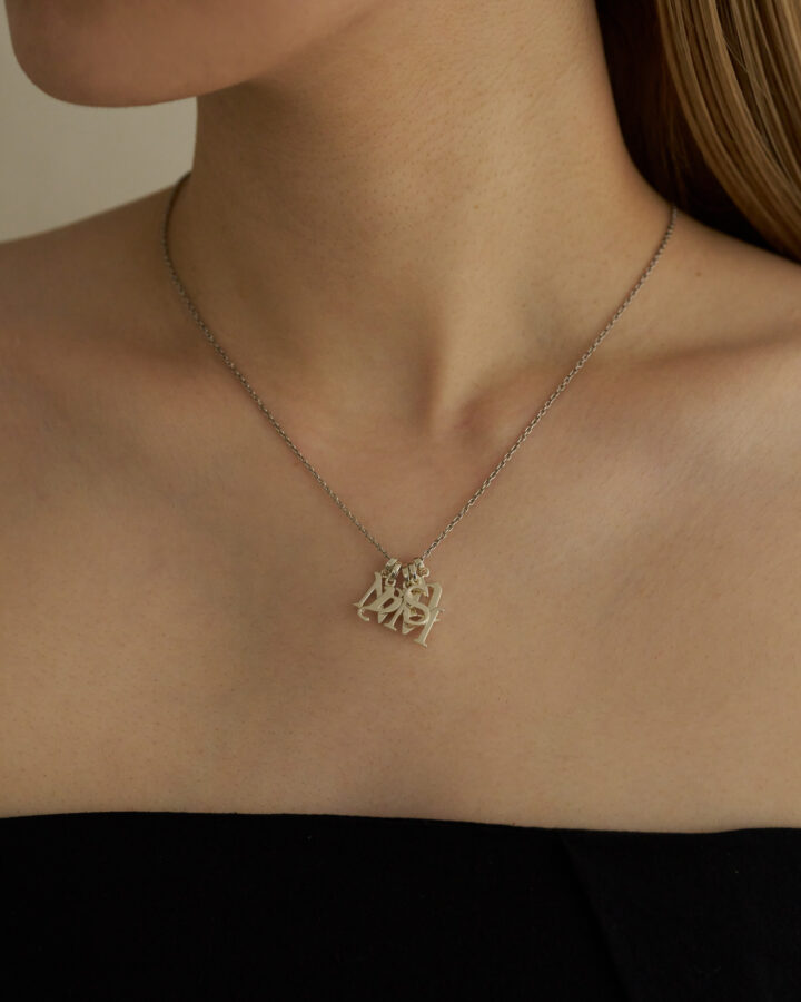 【受注品】initial necklace top 5pierce set