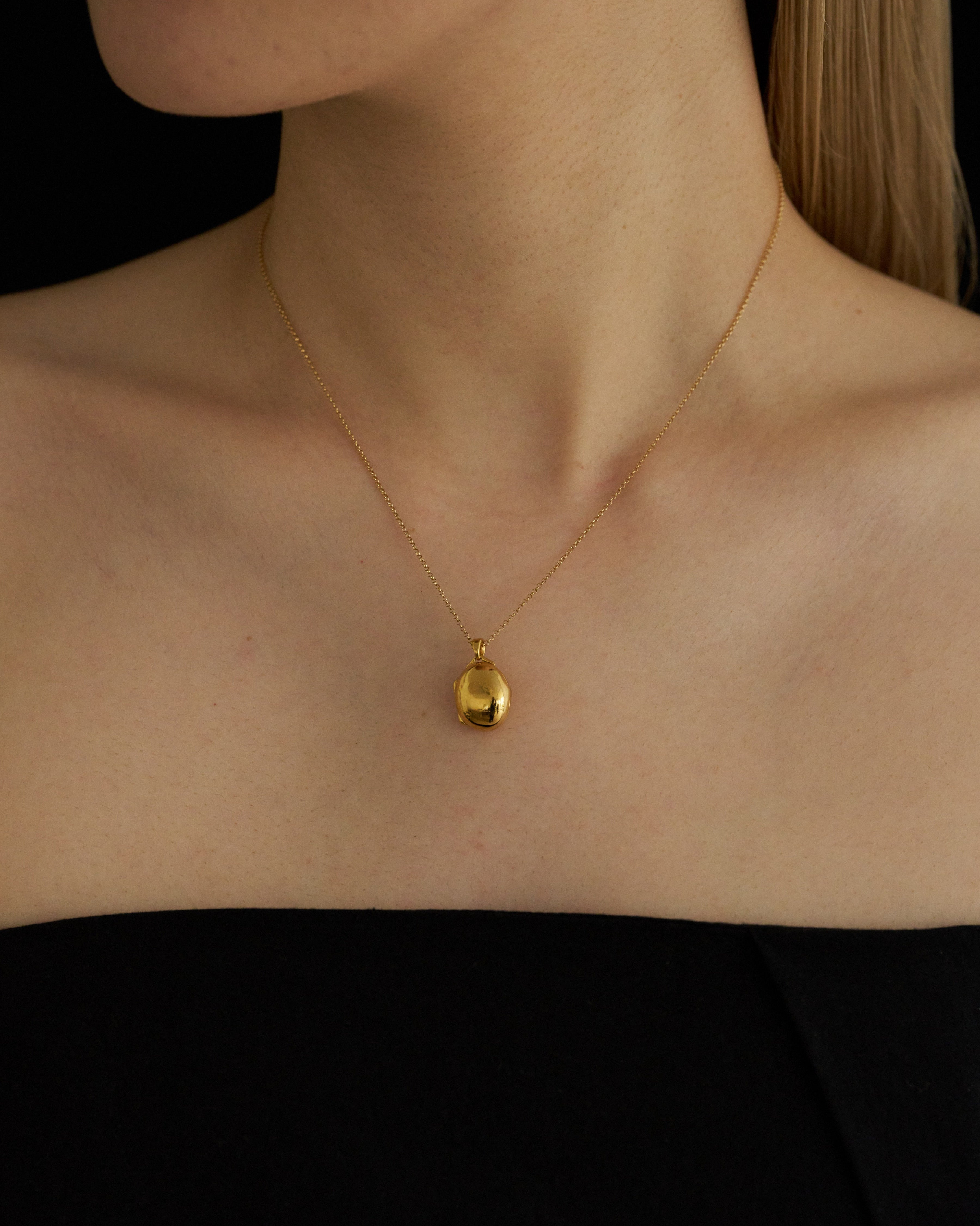 【受注品】locket necklace 01 gold